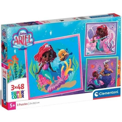 Clementoni 25324 - Disney - Ariel - 3 x 48 db-os puzzle