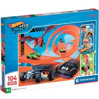 Clementoni 25776 - Hot Wheels - 104 db-os puzzle