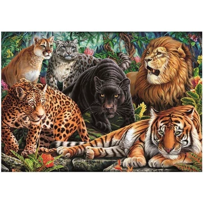 Clementoni 35584 - Vadmacskák - 500 db-os puzzle