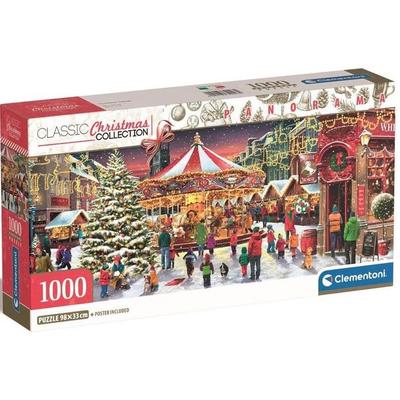 Clementoni 39928 - Karácsony a városban - 1000 db-os Panoráma puzzle