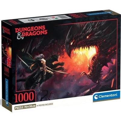 Clementoni 39960 - Dungeons and Dragons - 1000 db-os puzzle