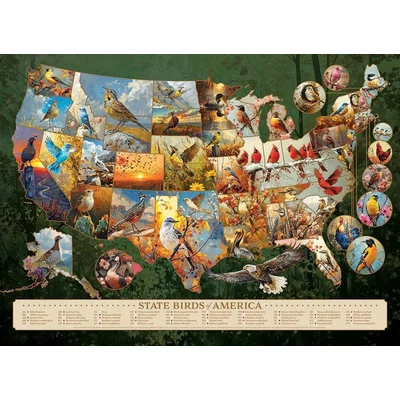 Cobble Hill 40316 - State Birds of America - 1000 db-os puzzle