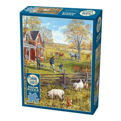 Cobble Hill 45117 - Young Family Farm - 500 db-os puzzle