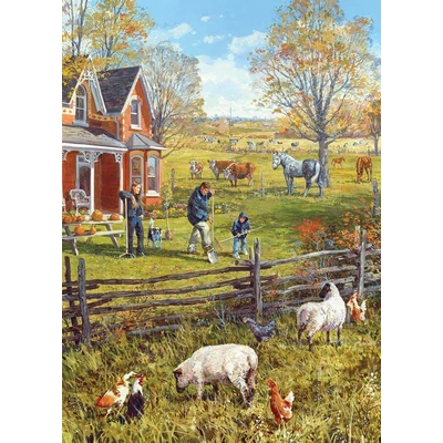 Cobble Hill 45117 - Young Family Farm - 500 db-os puzzle