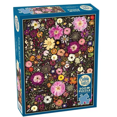 Cobble Hill 45119 - Flower Press - Little Hollow &amp; Red Daisy - 500 db-os puzzle