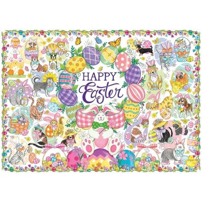 Cobble Hill 47045 - Happy Easter - 350 db-os Family puzzle