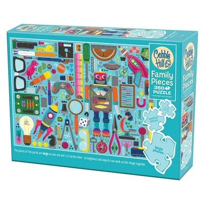 Cobble Hill 47048 - Nerdy Junk Drawer - 350 db-os Family puzzle