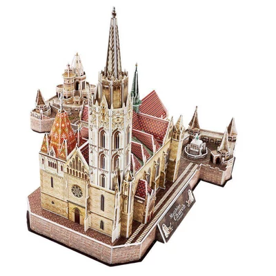 CubicFun MC128 - Mátyás-templom, Halászbástya - 176 db-os 3D puzzle