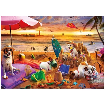 Educa 20312 - Kutyák a strandon - 1000 db-os puzzle