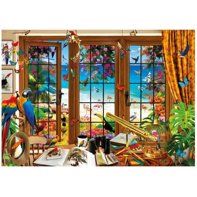 Educa 20333 - Az ornitológus ablaka - 1500 db-os puzzle