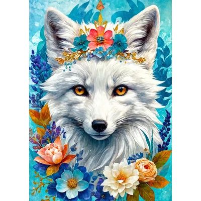 Enjoy 2263 - Blooming Snow Fox - 1000 db-os puzzle