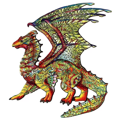 Eureka EUR34667 - Sárkány - 104 db-os Rainbow Fa puzzle