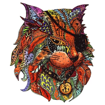 Eureka EUR34637 - Kalóz cica - 116 db-os Rainbow Fa puzzle