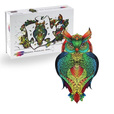Eureka EUR34659 - Bagoly - 137 db-os Rainbow Fa puzzle