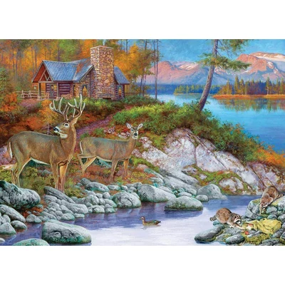 EuroGraphics 6000-5875 - Cabin Visitors by Hayden Lambson - 1000 db-os puzzle