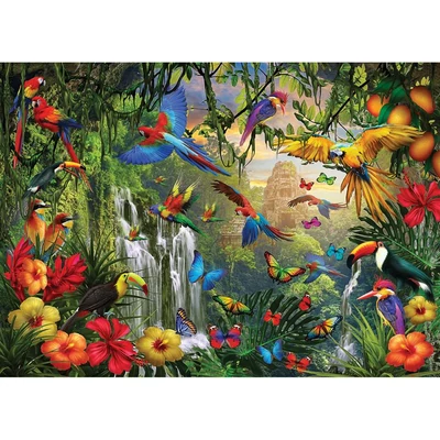 EuroGraphics 6500-6006 - Tropical Bird Paradise, Sasha Carolina - 500 db-os puzzle
