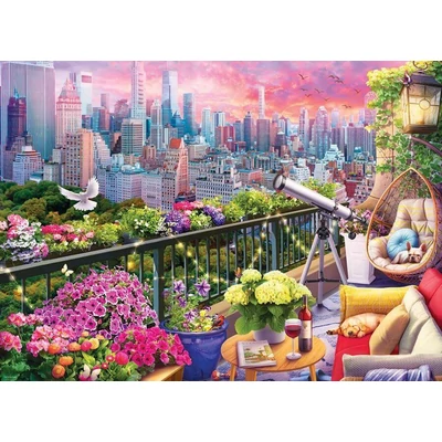 EuroGraphics 6000-6161 - NY Rooftop Garden - 1000 db-os puzzle