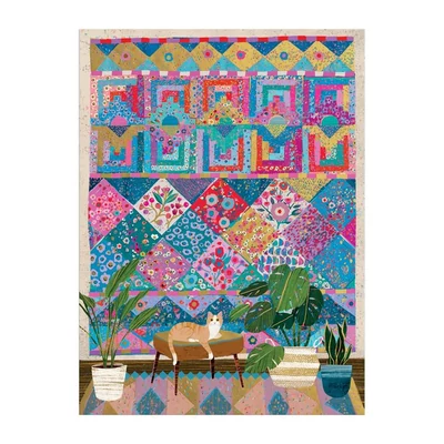 Galison 84668 - Quilter&#039;s Corner, Victoria Ball - 1000 db-os Fóliás puzzle