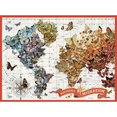 Galison 40084 - Butterfly Migration, Wendy Gold - 1000 db-os puzzle