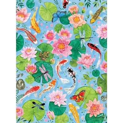 Galison 76489 - By The Koi Pond  - 1000 db-os puzzle