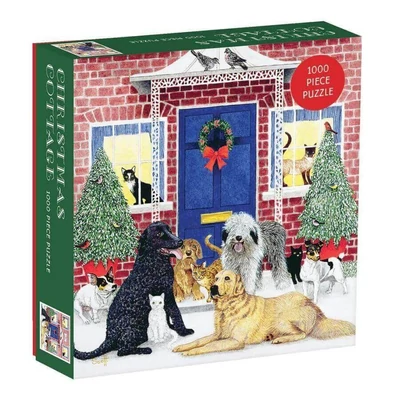 Galison 56887 - Christmas Cottage - 1000 db-os puzzle