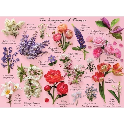 Galison 79275 - Language of Flowers - 1000 db-os puzzle