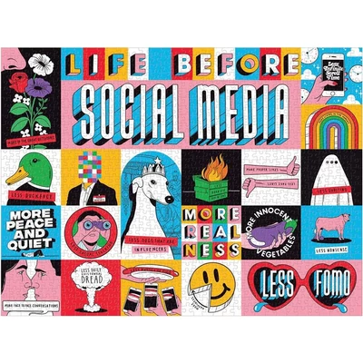 Galison 64721 - Life Before Social Media - 1000 db-os puzzle
