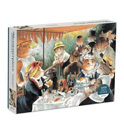 Galison 67517 - Meowsterpiece - Luncheon of the Boating Party - 1000 db-os puzzle