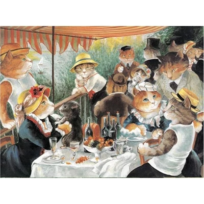Galison 67517 - Meowsterpiece - Luncheon of the Boating Party - 1000 db-os puzzle