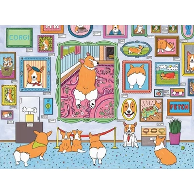 Galison 70463 - Museum of the Corgi - 1000 db-os puzzle