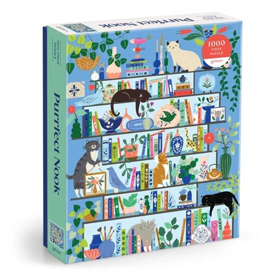 Galison 82725 - Purrfect Nook - 1000 db-os puzzle