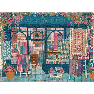 Galison 78452 - Stitch by Stitch - 1000 db-os puzzle