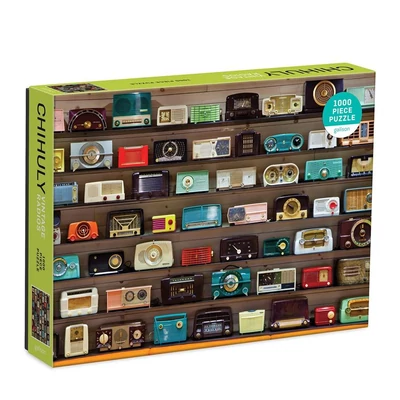 Galison 67258 - Vintage Clock Radios, Chihuly - 1000 db-os puzzle