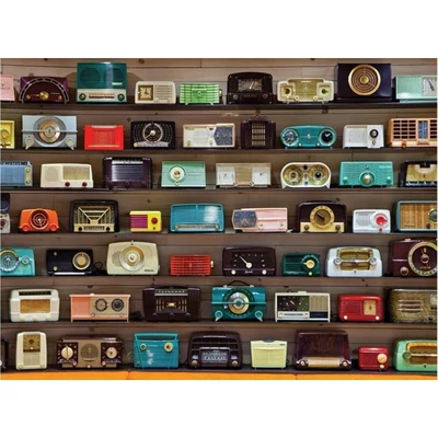 Galison 67258 - Vintage Clock Radios, Chihuly - 1000 db-os puzzle