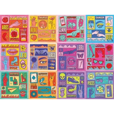Galison 66831 - Zodiac Power - 1000 db-os puzzle
