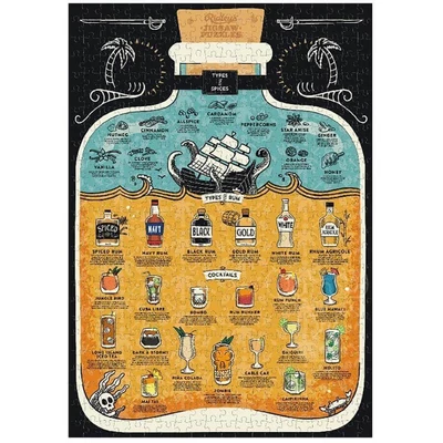 Galison 37442 - Rum Lover’s - 500 db-os puzzle