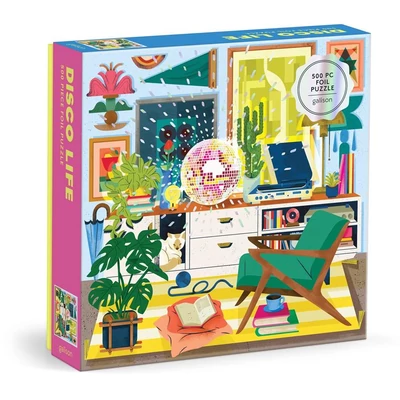 Galison 84712 - Disco Life - 500 db-os Fóliás puzzle