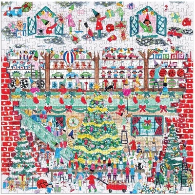 Galison 82800 - Toy Workshop, Michael Storrings - 500 db-os Fóliás puzzle