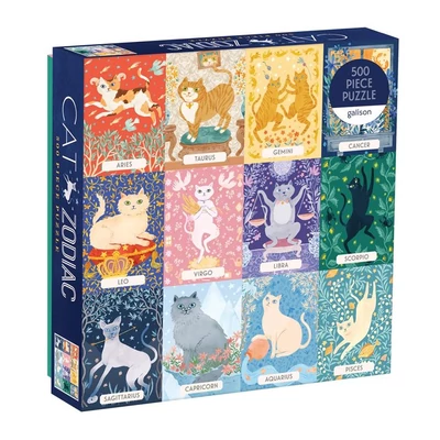 Galison 57068 - Cat Zodiac - 500 db-os puzzle