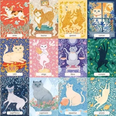 Galison 57068 - Cat Zodiac - 500 db-os puzzle
