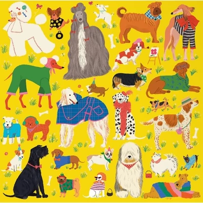Galison 82718 - Fashionable Dogs - 500 db-os puzzle