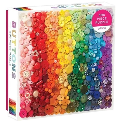 Galison 60143 - Rainbow Buttons - 500 db-os puzzle
