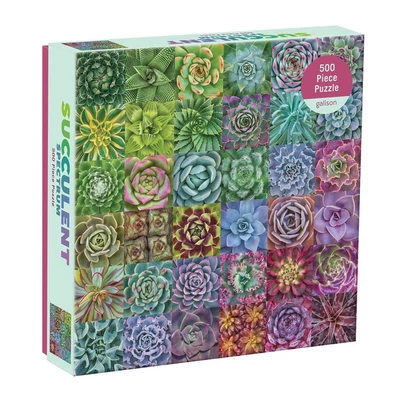 Galison 63427 - Succulent Spectrum - 500 db-os puzzle