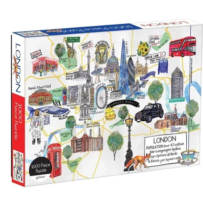 Galison 56931 - London Map - 1000 db-os puzzle