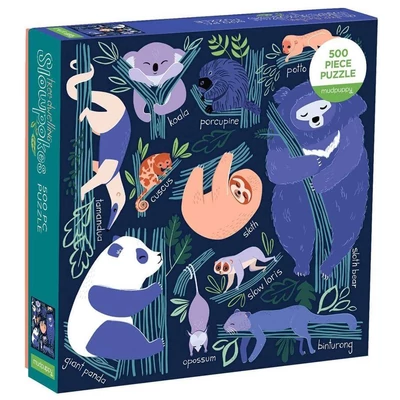 Galison 57648 - Mudpuppy - Tree-Dwelling Slowpokes - 500 db-os puzzle