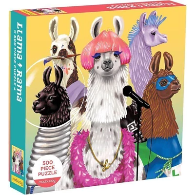 Galison 61102 - Mudpuppy - Llama Rama - 500 db-os puzzle