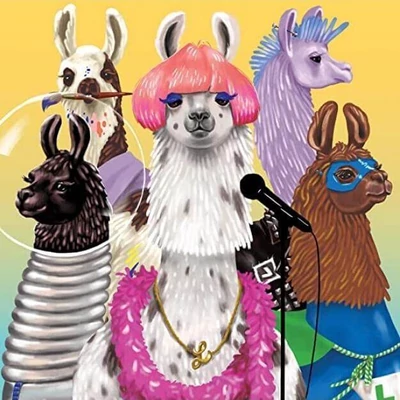 Galison 61102 - Mudpuppy - Llama Rama - 500 db-os puzzle