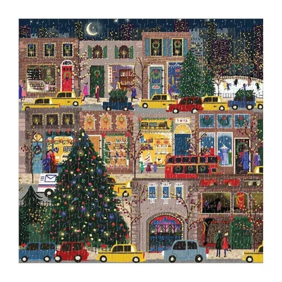 Galison 62147 - Winter Lights, Joy La Forme - 500 db-os Fóliás puzzle