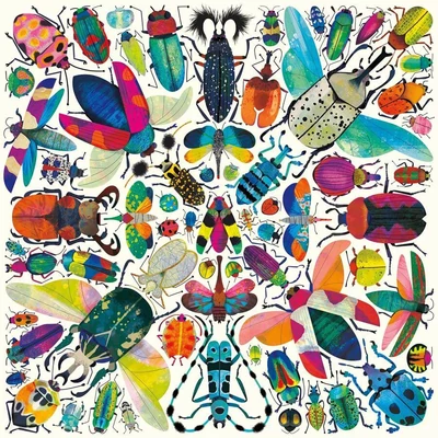 Galison 62338 - Mudpuppy - Kaleido Beetles - 500 db-os puzzle