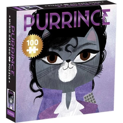 Galison 67043 - Mudpuppy - Music Cats - Purrince - 100 db-os puzzle